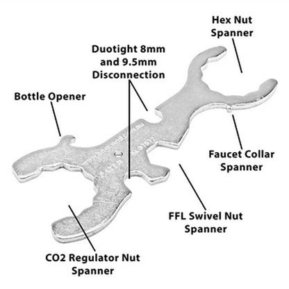 7-in-1 Faucet Spanner Wrench - Dual Ended - Description of Use