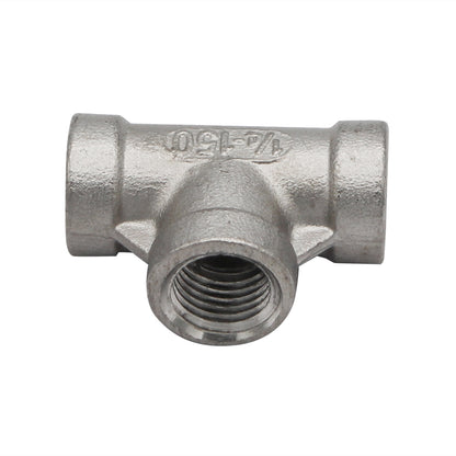 1/4" Female NPT Tee - 304 Stainless Steel Pipe Fitting