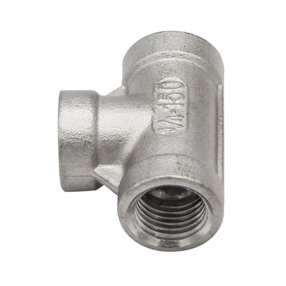 1/4" Female NPT Tee - 304 Stainless Steel Pipe Fitting