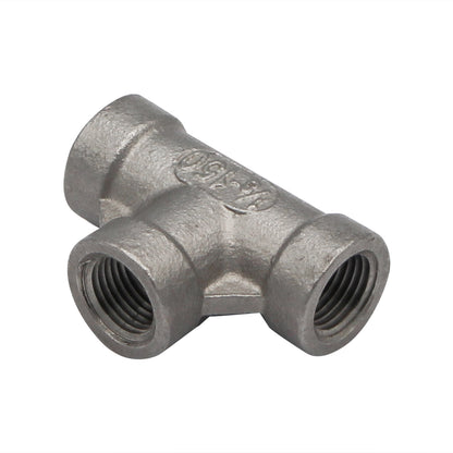 1/8" Female NPT Tee - 304 Stainless Steel Pipe Fitting