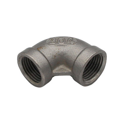 3/8" Female NPT Elbow - 304 Stainless Steel Pipe Fitting