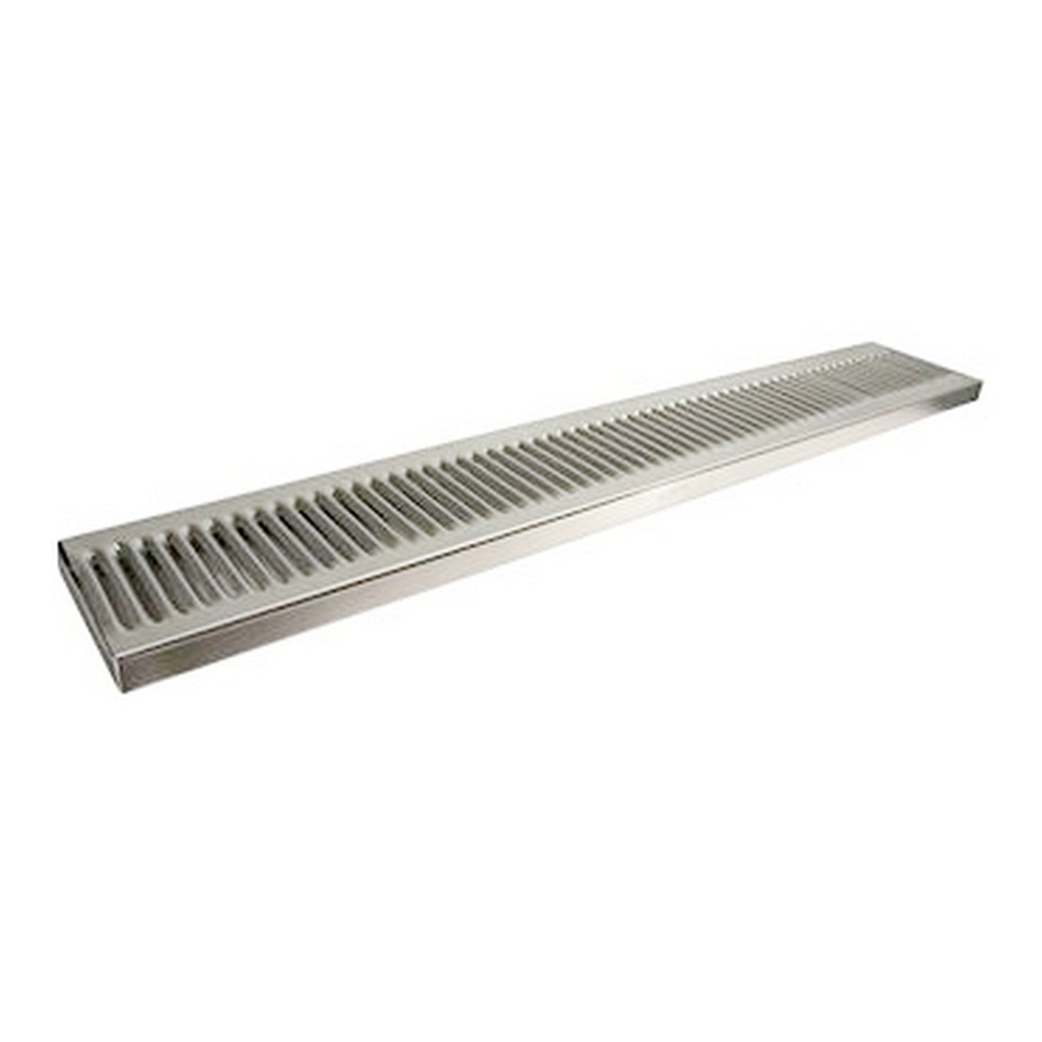 Stainless Steel Surface Mount with Drain Drip Tray - 36" x 5" x 3/4"
