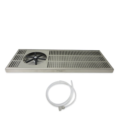 Premium Stainless Steel Drip Tray with Drain and Rinser - 20" x 7" x 7/8" - Canadian Homebrewing Supplier - Free Shipping - Canuck Homebrew Supply