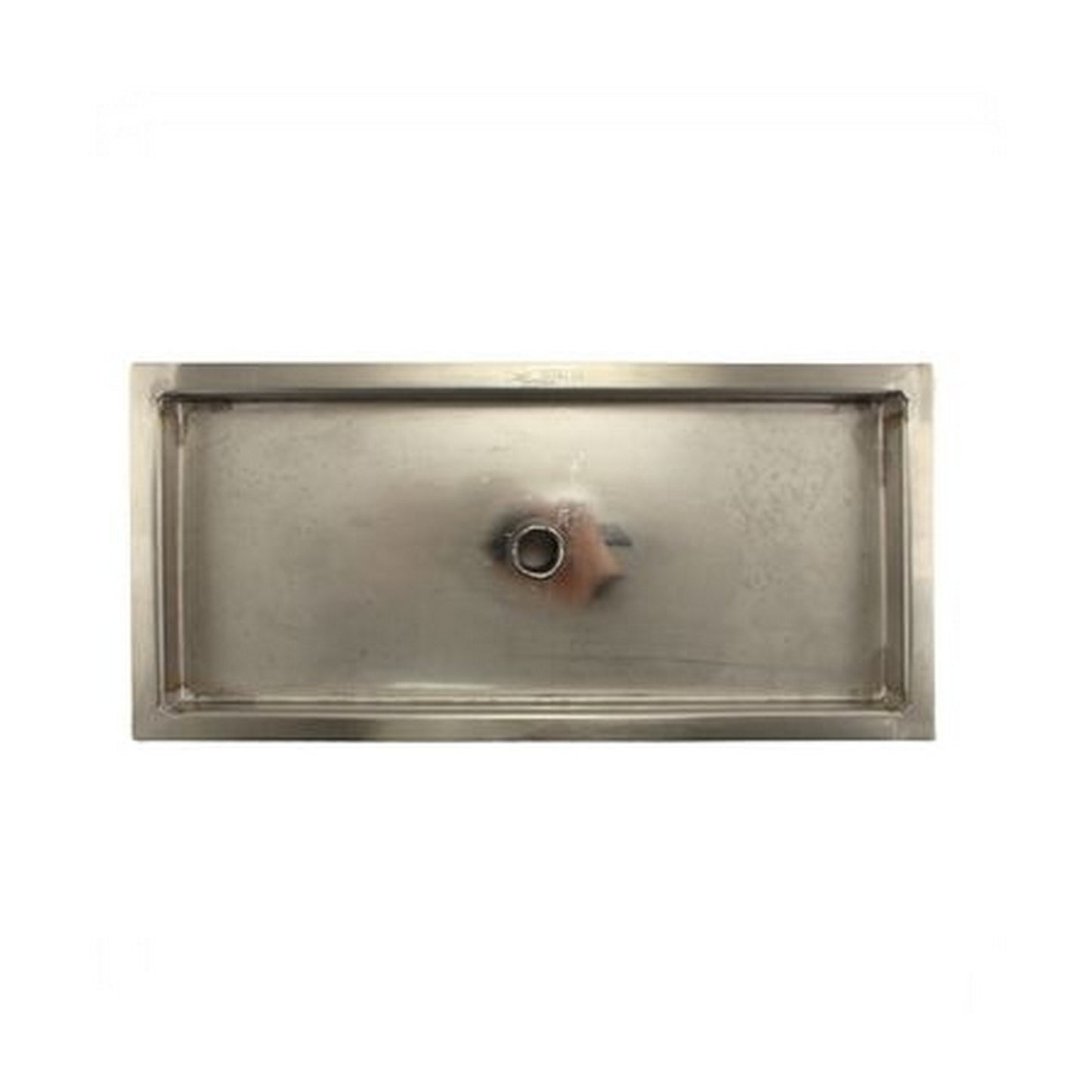 Flush Mounted Drip Tray w/ Drain - 13” x 6” x 7/8” - Interior