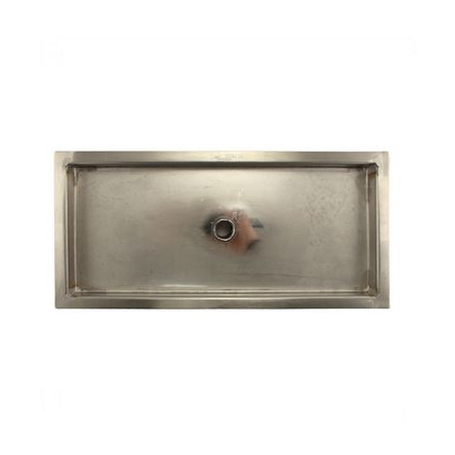Flush Mounted Drip Tray w/ Drain - 13” x 6” x 7/8” - Interior