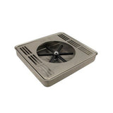 Stainless Steel Flush Mount Spray Glass Rinser With Drain Drip Tray - 8" X 7 1/2" X 1"