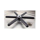 Stainless Steel Flush Mount Spray Glass Rinser With Drain Drip Tray - 8" X 7 1/2" X 1" - Interior View - Rinser and Drain