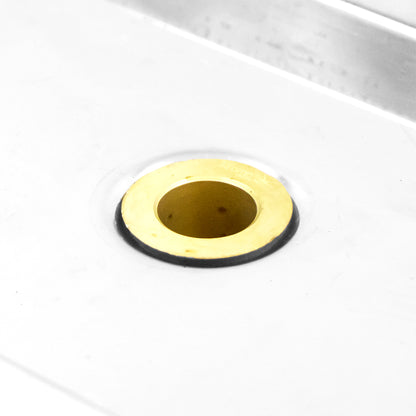 Stainless Steel Flanged Drip Tray With Drain 9" x 6" x 3/4"