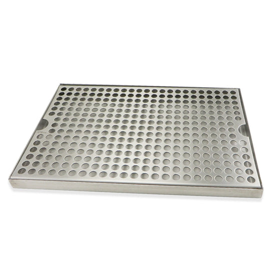 Stainless Steel Surface Mounted Drip Tray - 12" x 8" x 3/4"