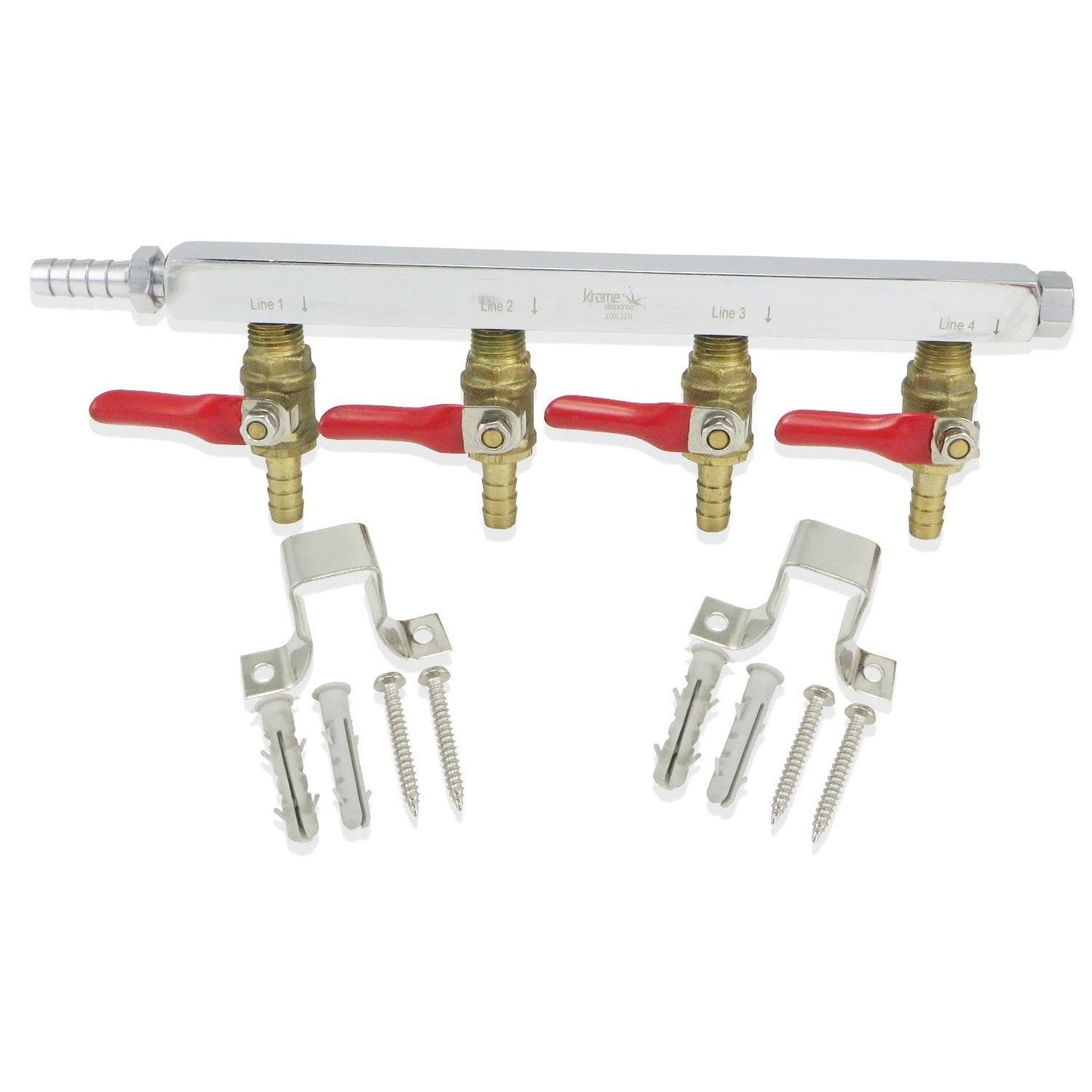 4 Way Gas Manifold (Commercial Grade)