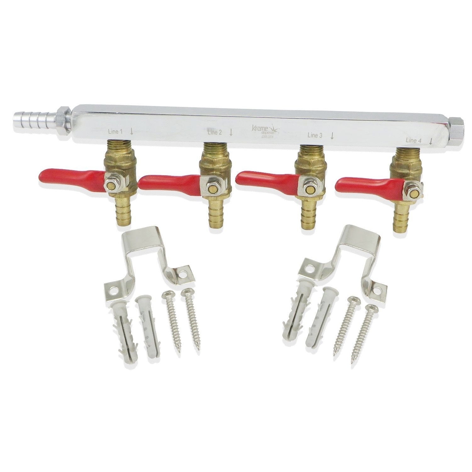 4 Way Gas Manifold (Commercial Grade)