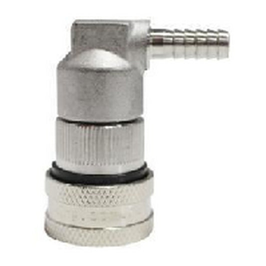 Stainless Steel Ball Lock Liquid Disconnect - Barbed