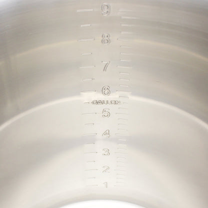 10 Gallon Stainless Steel Graduated Brew Pot - Tri-Clad Induction Ready - Canadian Homebrewing Supplier - Free Shipping - Canuck Homebrew Supply