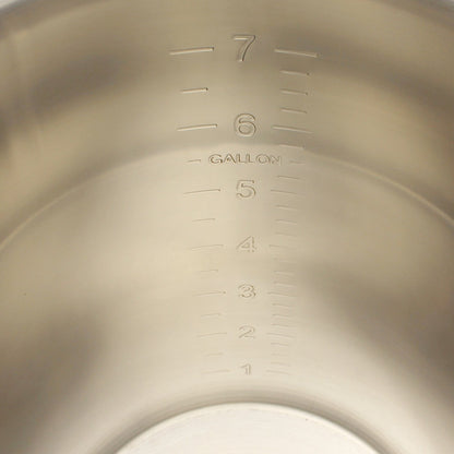 7.5 Gallon Stainless Steel Graduated Brew Pot - Tri-Clad Induction Ready - Canadian Homebrewing Supplier - Free Shipping - Canuck Homebrew Supply