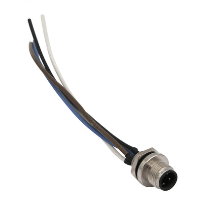 M12 A-Coded Male Panel Mount Connector