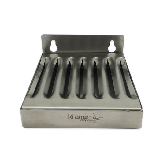 Stainless Steel Wall Mounted Drip Tray - 4" x 4 1/2" x 3/4" - Canadian Homebrewing Supplier - Free Shipping - Canuck Homebrew Supply