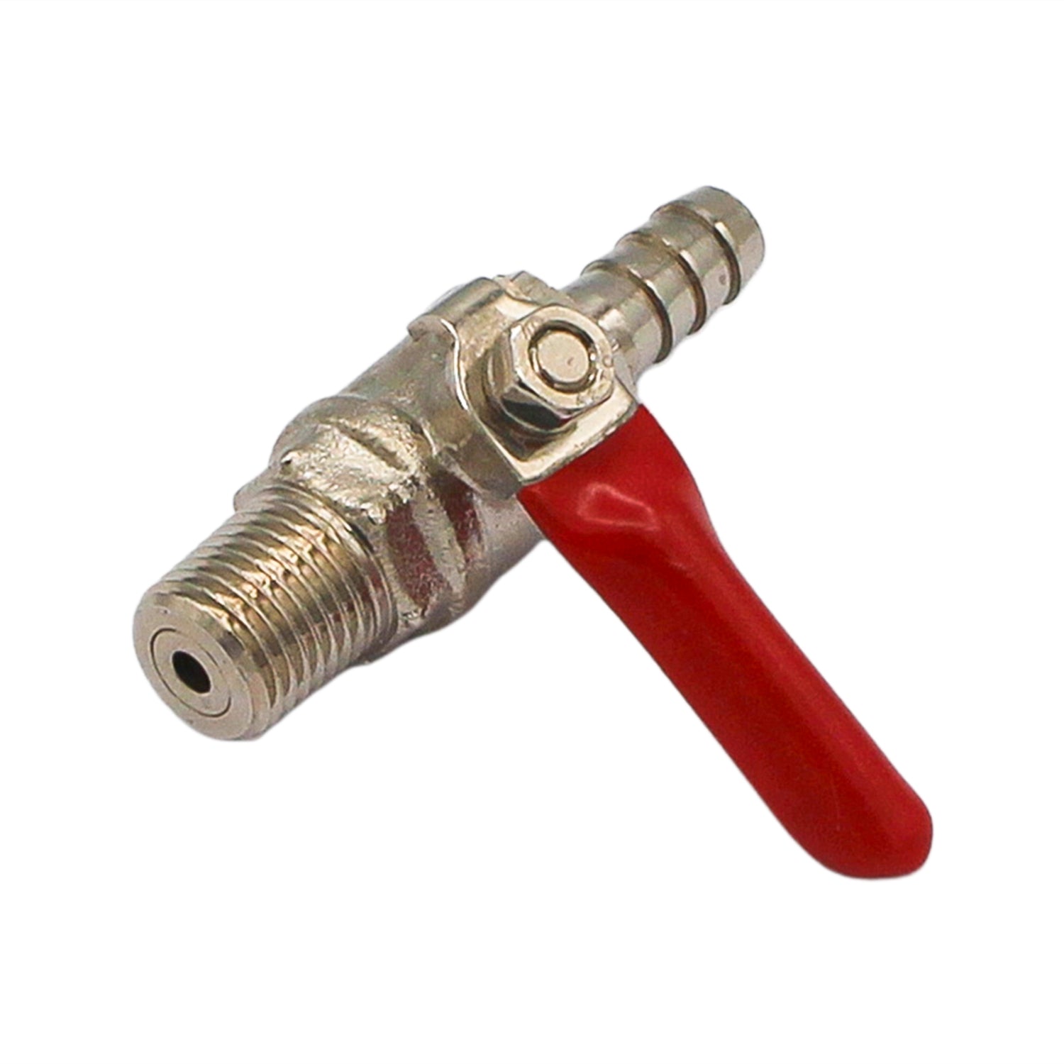 Chrome Plated Brass Ball Check Valve 1/4" Male NPT to 5/16" Barb -  Canuck Homebrew Supply, Canada