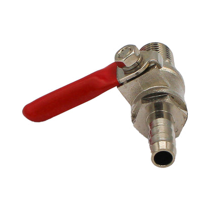 Chrome Plated Brass Ball Check Valve 1/4" Male NPT to 5/16" Barb -  Canuck Homebrew Supply, Canada