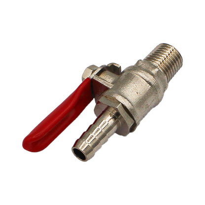 Chrome Plated Brass Ball Check Valve 1/4" Male NPT to 5/16" Barb -  Canuck Homebrew Supply, Canada