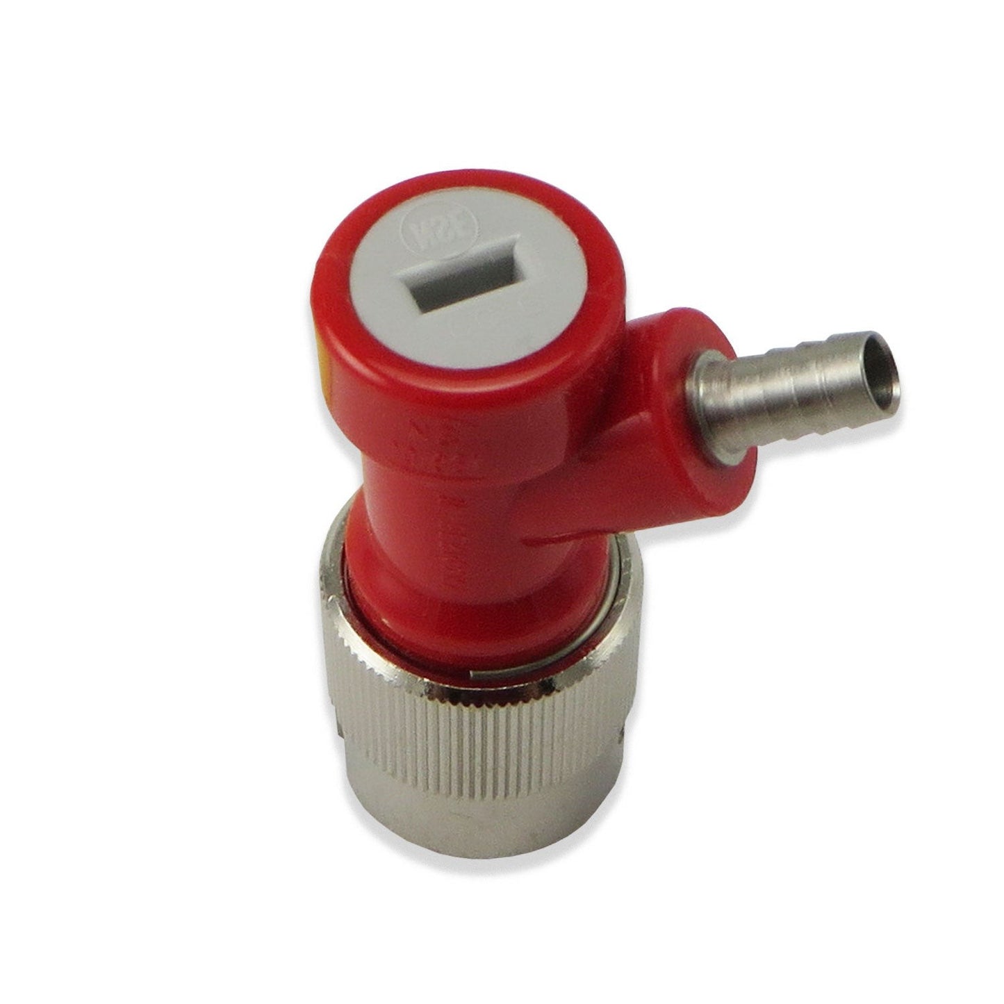 Short Metal Collared Pin Lock Gas Disconnect - 1/4" Barb