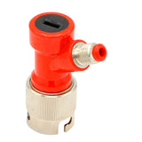 Short Metal Collared Pin Lock Beverage Disconnect - 1/4" MFL