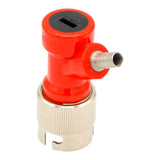Short Metal Collared Pin Lock Beverage Disconnect - 1/4" Barb