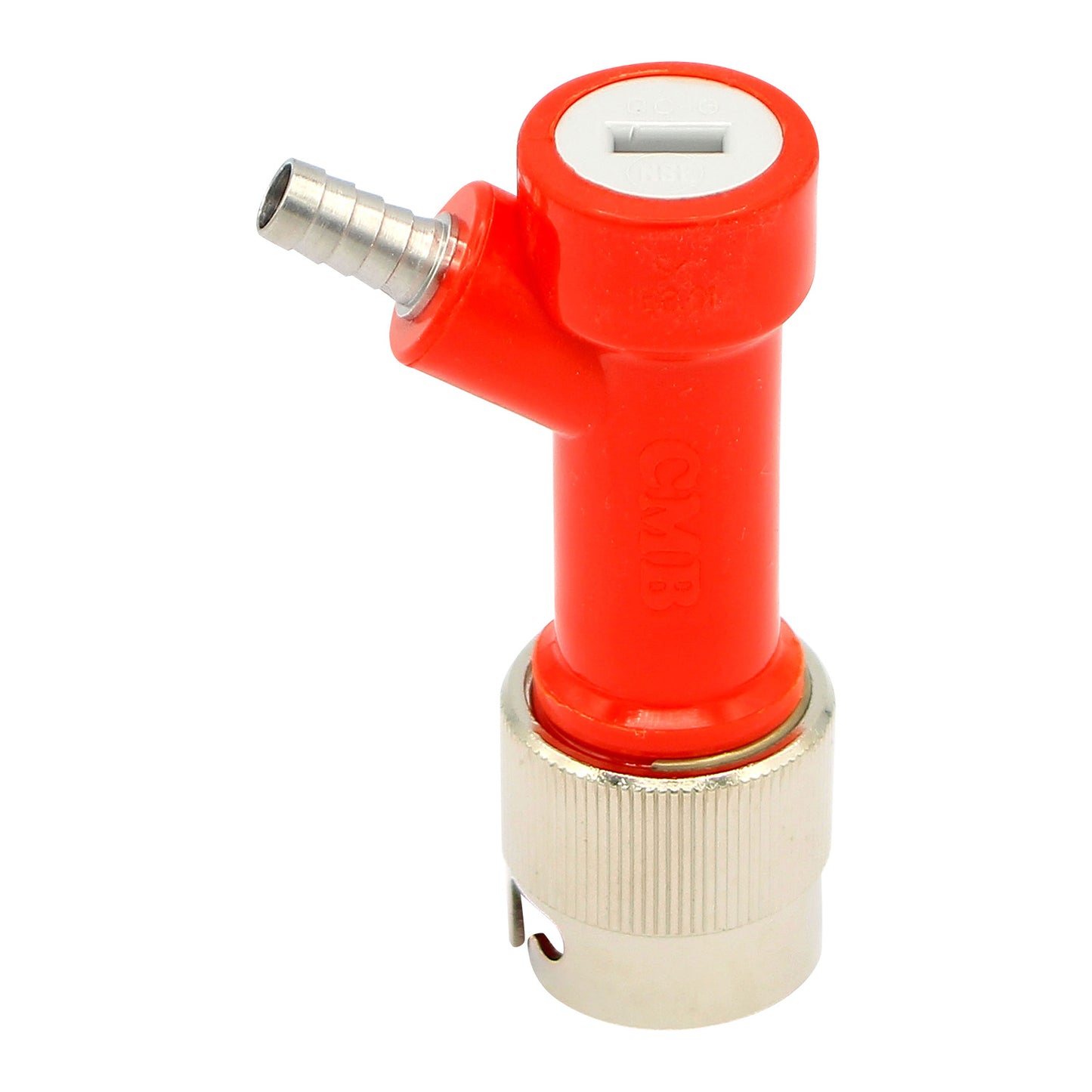 Metal Collared Pin Lock Gas Disconnect - 1/4" Barb