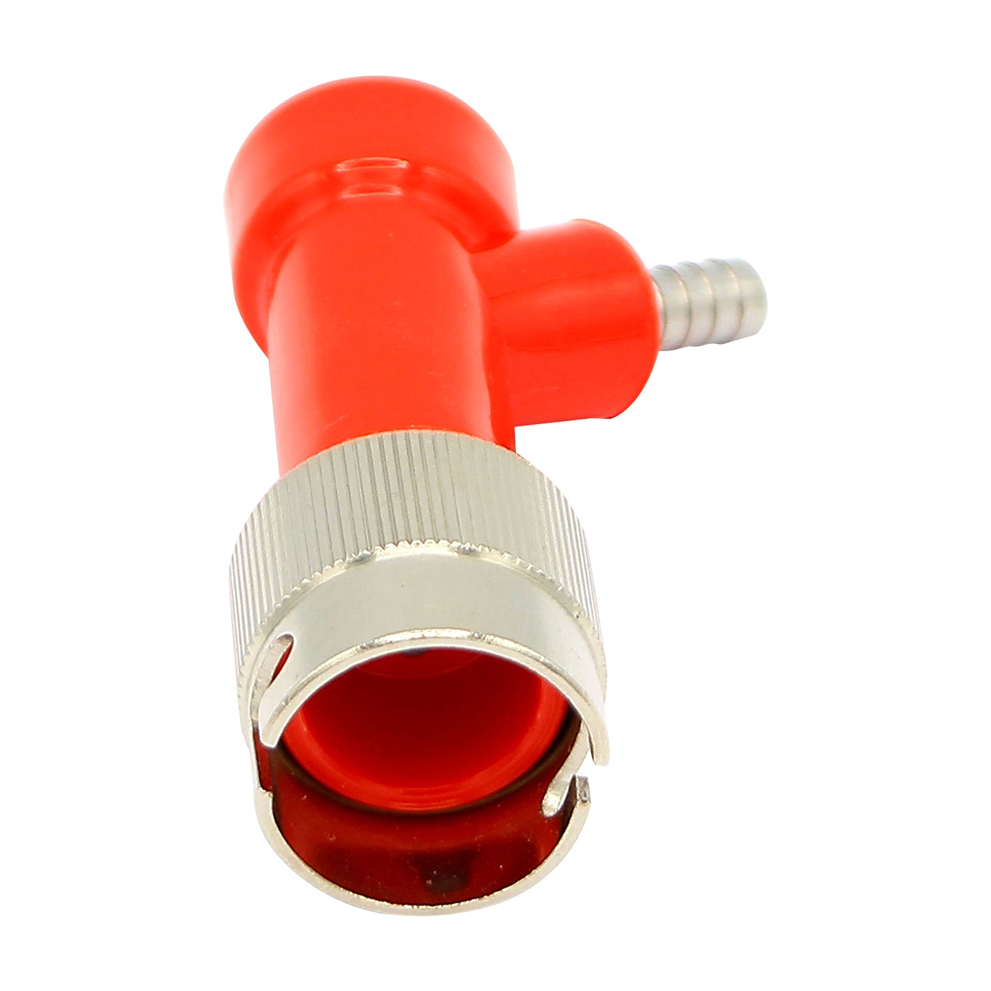 Metal Collared Pin Lock Gas Disconnect - 1/4" Barb