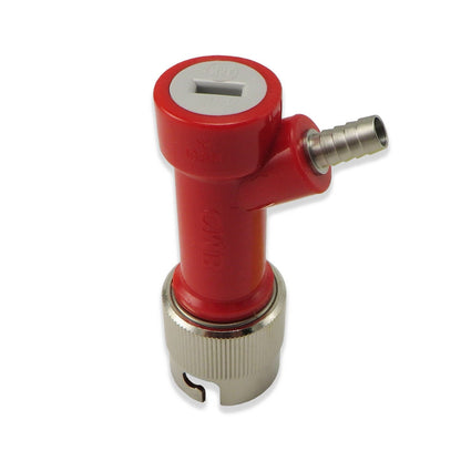 Metal Collared Pin Lock Gas Disconnect - 1/4" Barb
