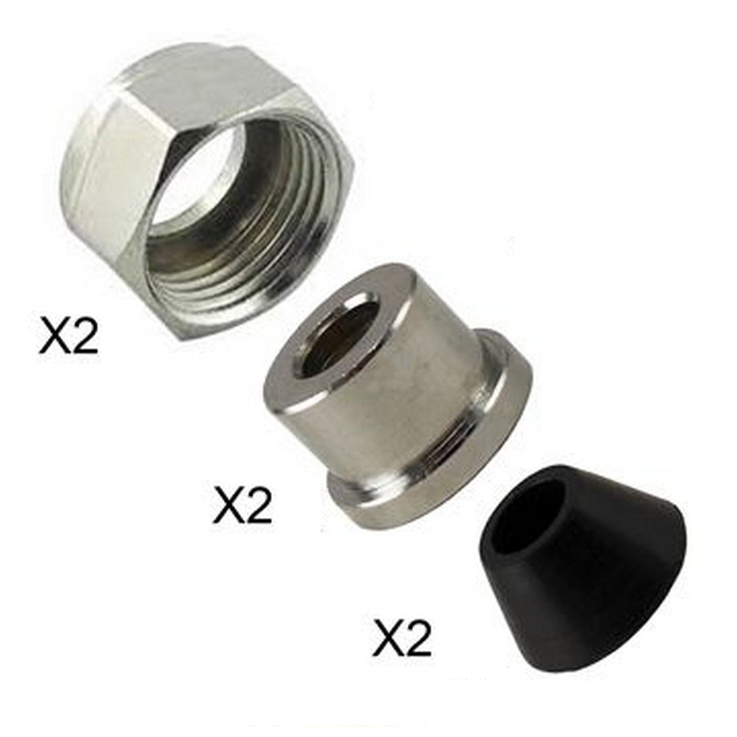 50' x 5/16" Jockey Box Coil - Grommets, Hex Nuts, Ferrules