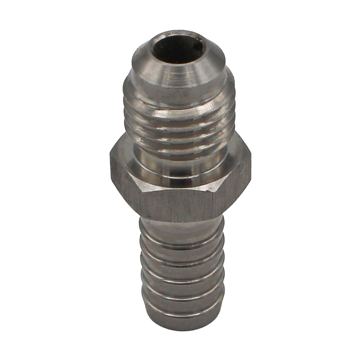 Stainless Steel Flared Fitting - 5/16" MFL to 3/8" Barb