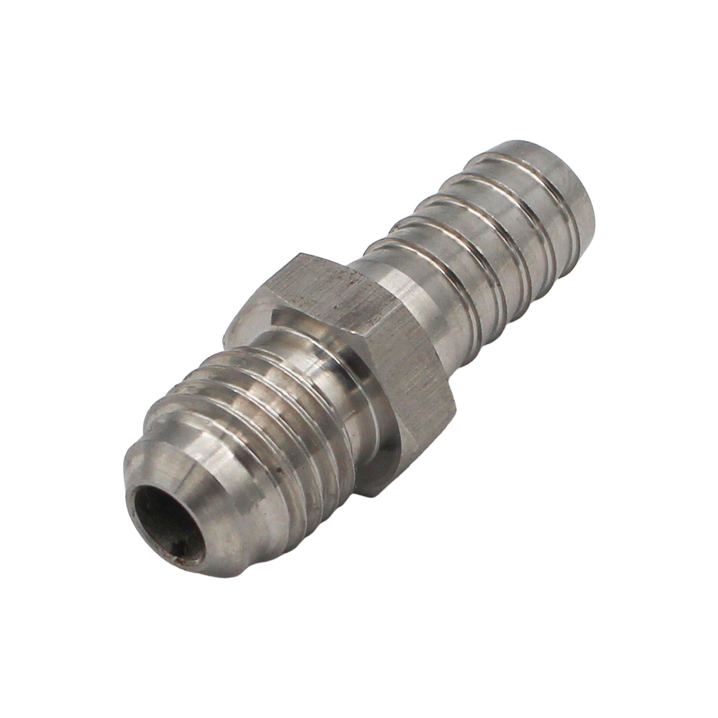 Stainless Steel Flared Fitting - 5/16" MFL to 3/8" Barb