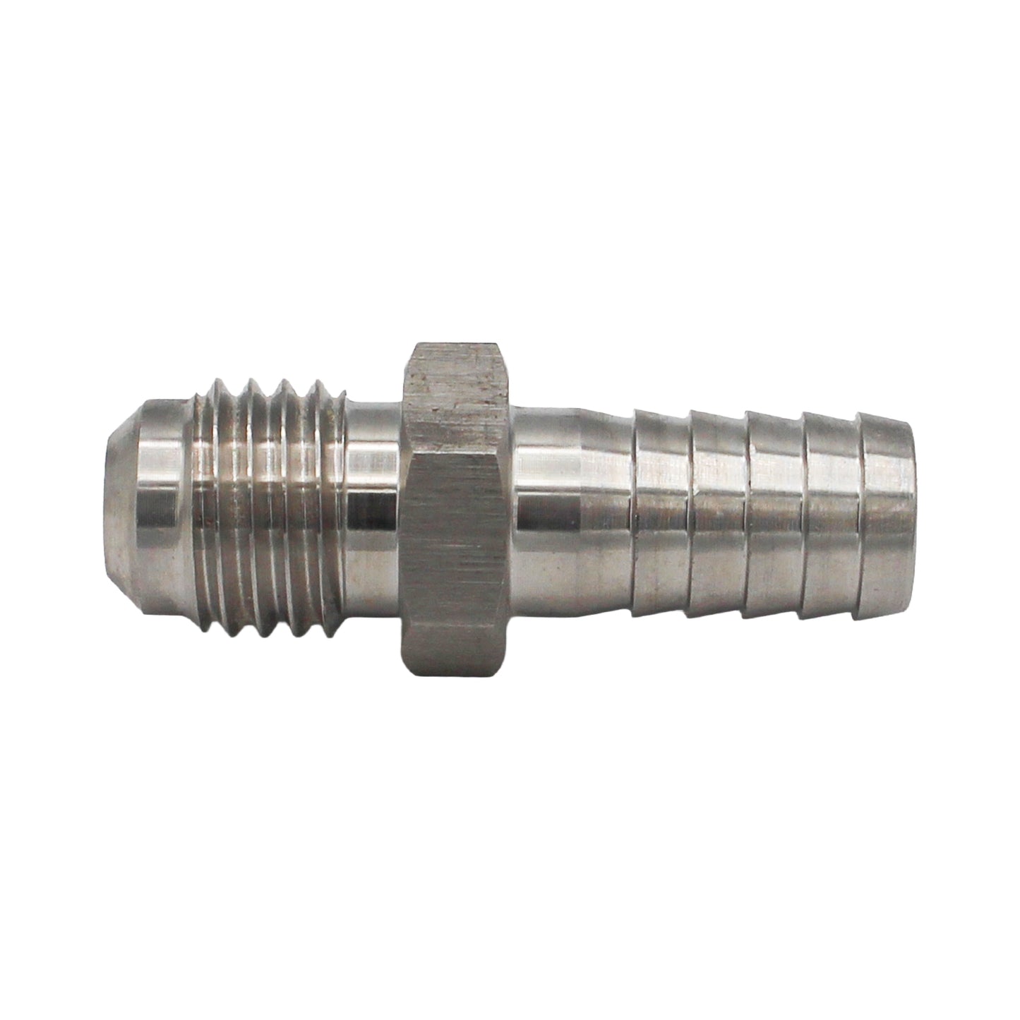 Stainless Steel Flared Fitting - 5/16" MFL to 3/8" Barb