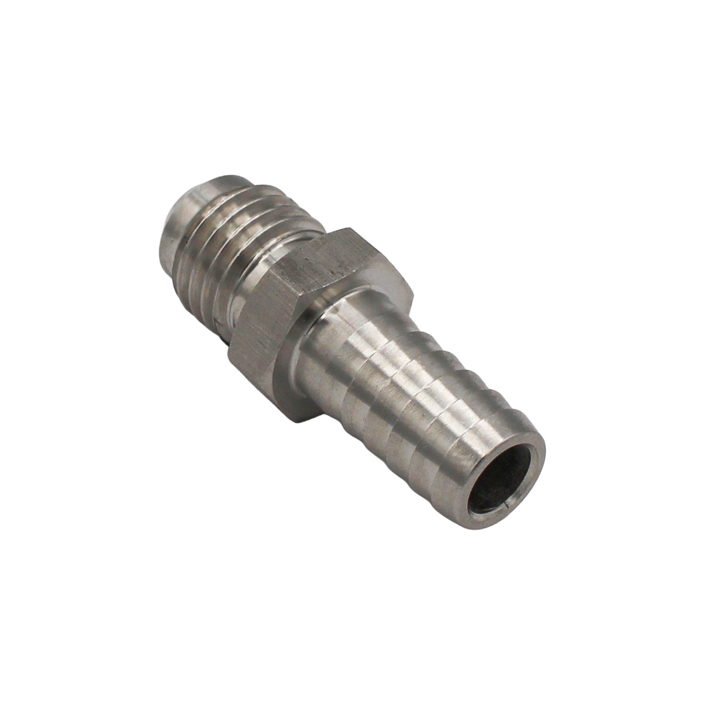 Stainless Steel Flared Fitting - 5/16" MFL to 3/8" Barb