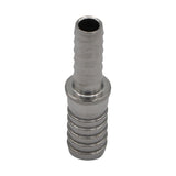 Stainless Steel Barbed Hose Splicer - 1/4" to 3/8"