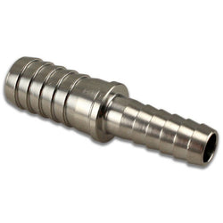 Stainless Steel Barbed Hose Splicer - 1/4" to 3/8" - Canadian Homebrewing Supplier - Free Shipping - Canuck Homebrew Supply