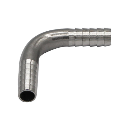 1/4" Barbed Insert Elbow Fitting - Stainless Steel