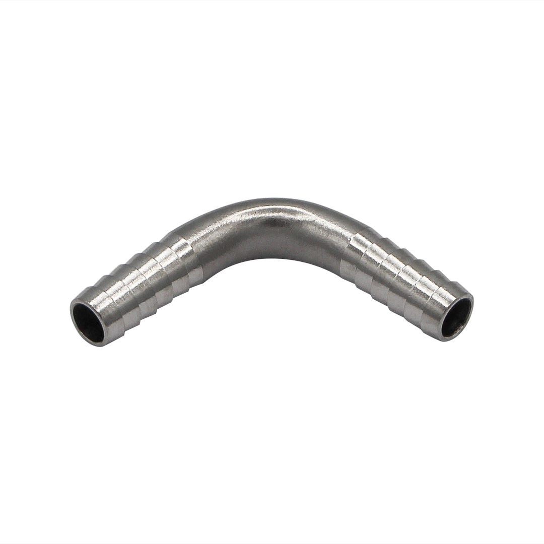 1/4" Barbed Insert Elbow Fitting - Stainless Steel