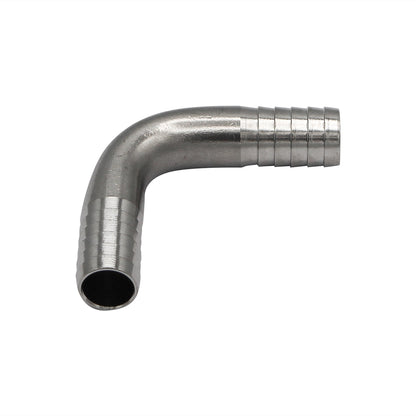 3/8" Barbed Insert Elbow Fitting - Stainless Steel