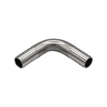 3/8" Barbed Insert Elbow Fitting - Stainless Steel