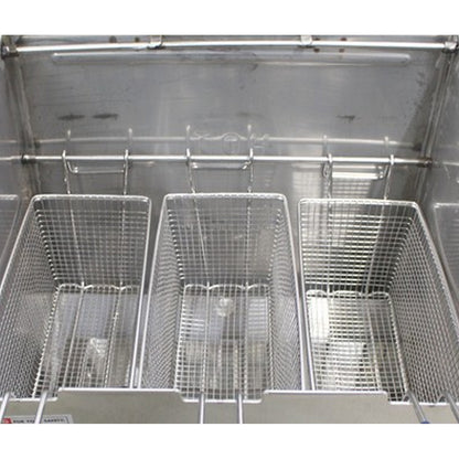 9 Gallon - Stainless Steel Deep Fryer - Triple Baskets
