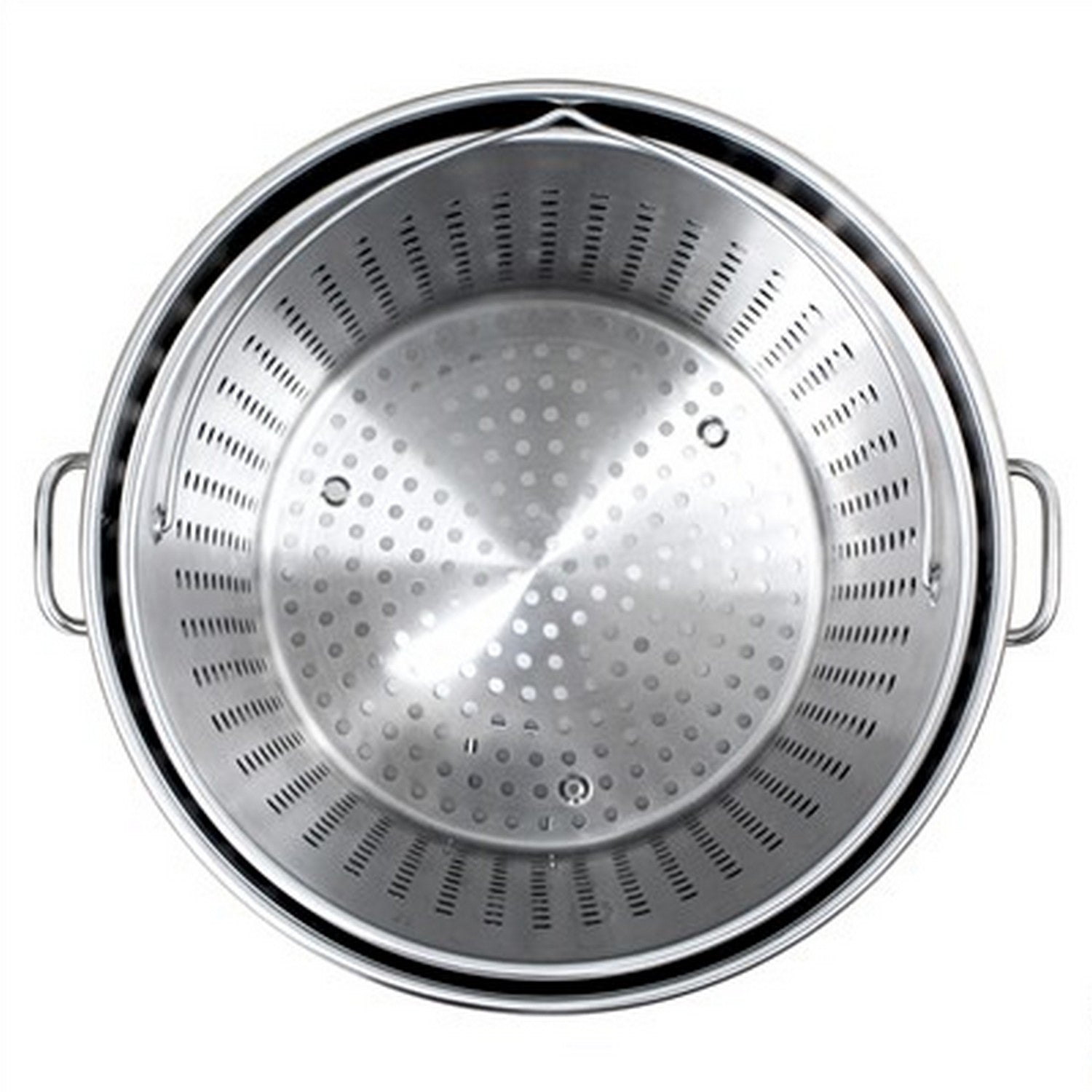 162 Quart Stockpot with Lid and Perforated Basket - Interior View