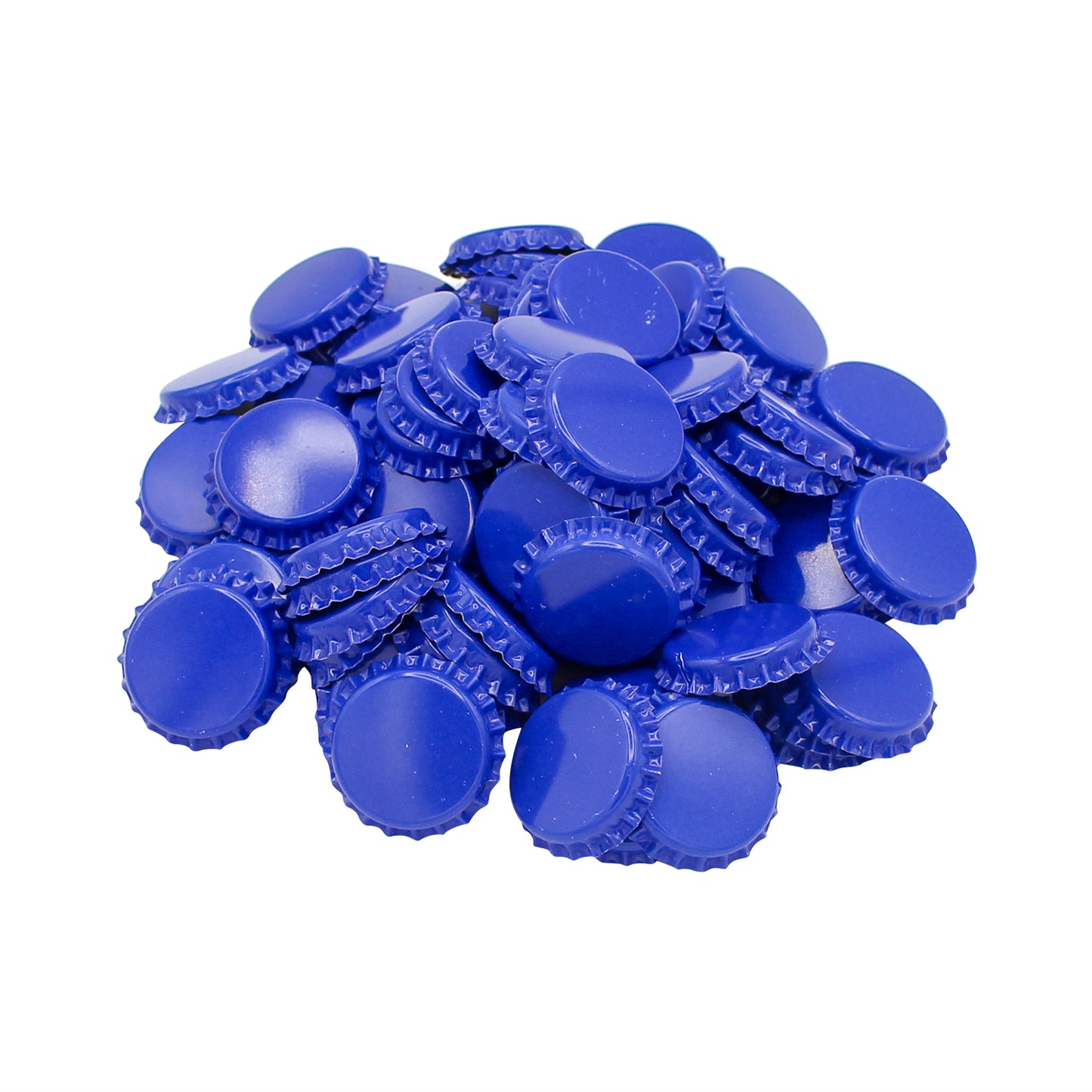 Blue Oxygen Barrier Pry-Off Crown Bottle Caps - Approx. 100