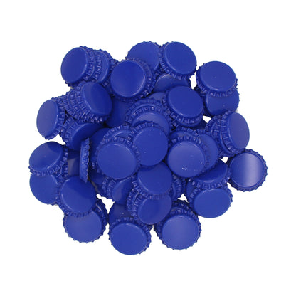 Blue Oxygen Barrier Pry-Off Crown Bottle Caps - Approx. 100