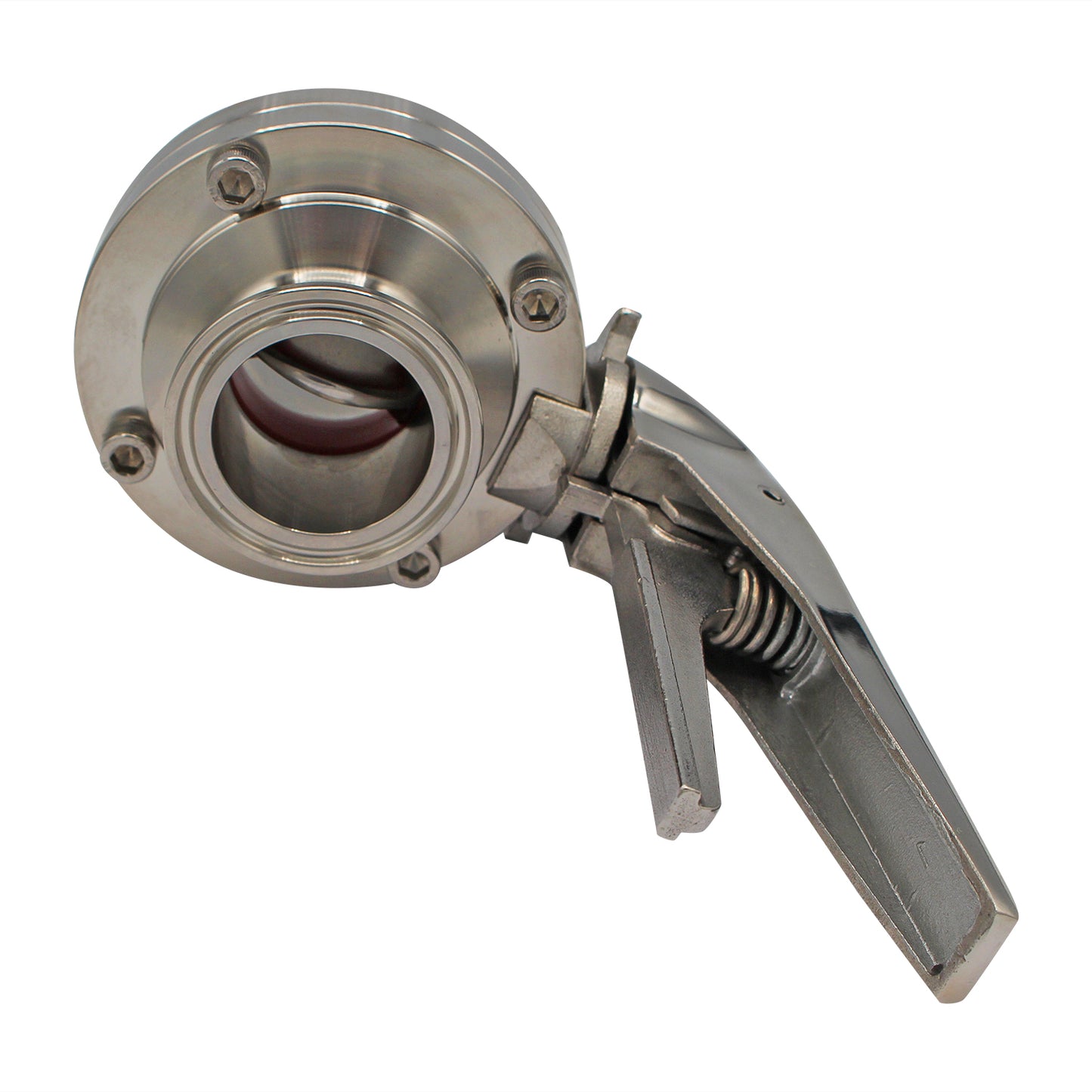 Ss Brewtech 1.5 Tri Clamp Squeeze Trigger Butterfly Valve - Tri Clover Sanitary Stainless Steel Fitting