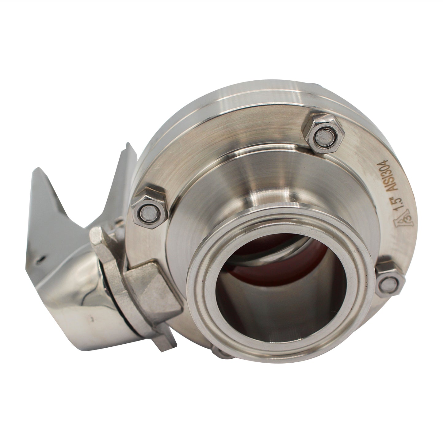 Ss Brewtech 1.5 Tri Clamp Squeeze Trigger Butterfly Valve - Tri Clover Sanitary Stainless Steel Fitting