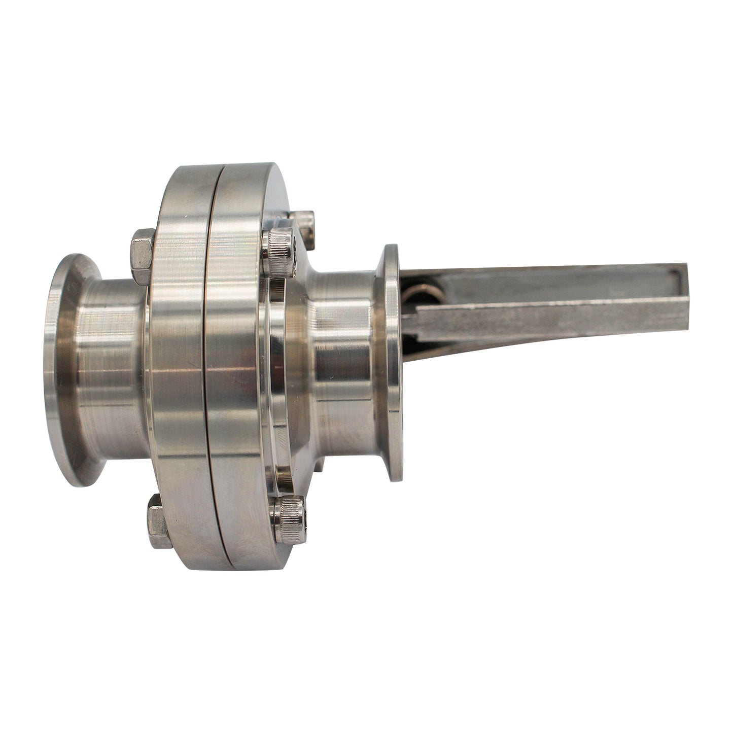 Ss Brewtech 1.5 Tri Clamp Squeeze Trigger Butterfly Valve - Tri Clover Sanitary Stainless Steel Fitting