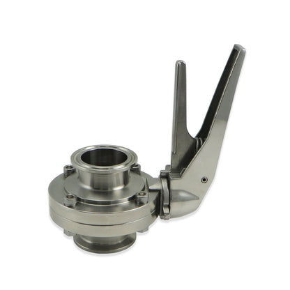 Stainless Steel Squeeze Trigger Butterfly Valve - 1.5 TC - Canadian Homebrewing Supplier - Free Shipping - Canuck Homebrew Supply