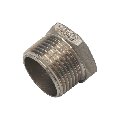 Ss Brewtech 3/4" Male NPT x 1/2" Female NPT Reducer Bushing - 304 Stainless Steel Pipe Fitting