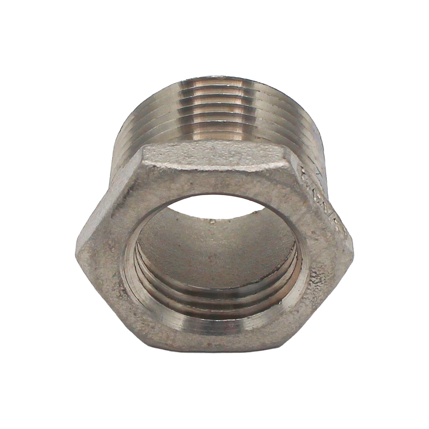 Ss Brewtech 3/4" Male NPT x 1/2" Female NPT Reducer Bushing - 304 Stainless Steel Pipe Fitting